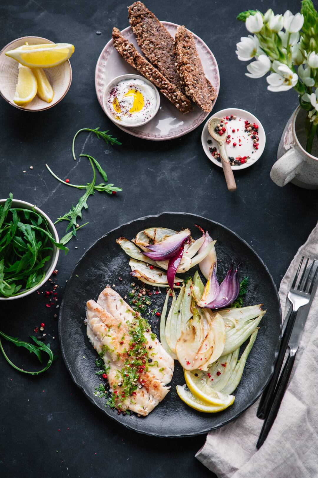 Pescetarier Fisch Gericht