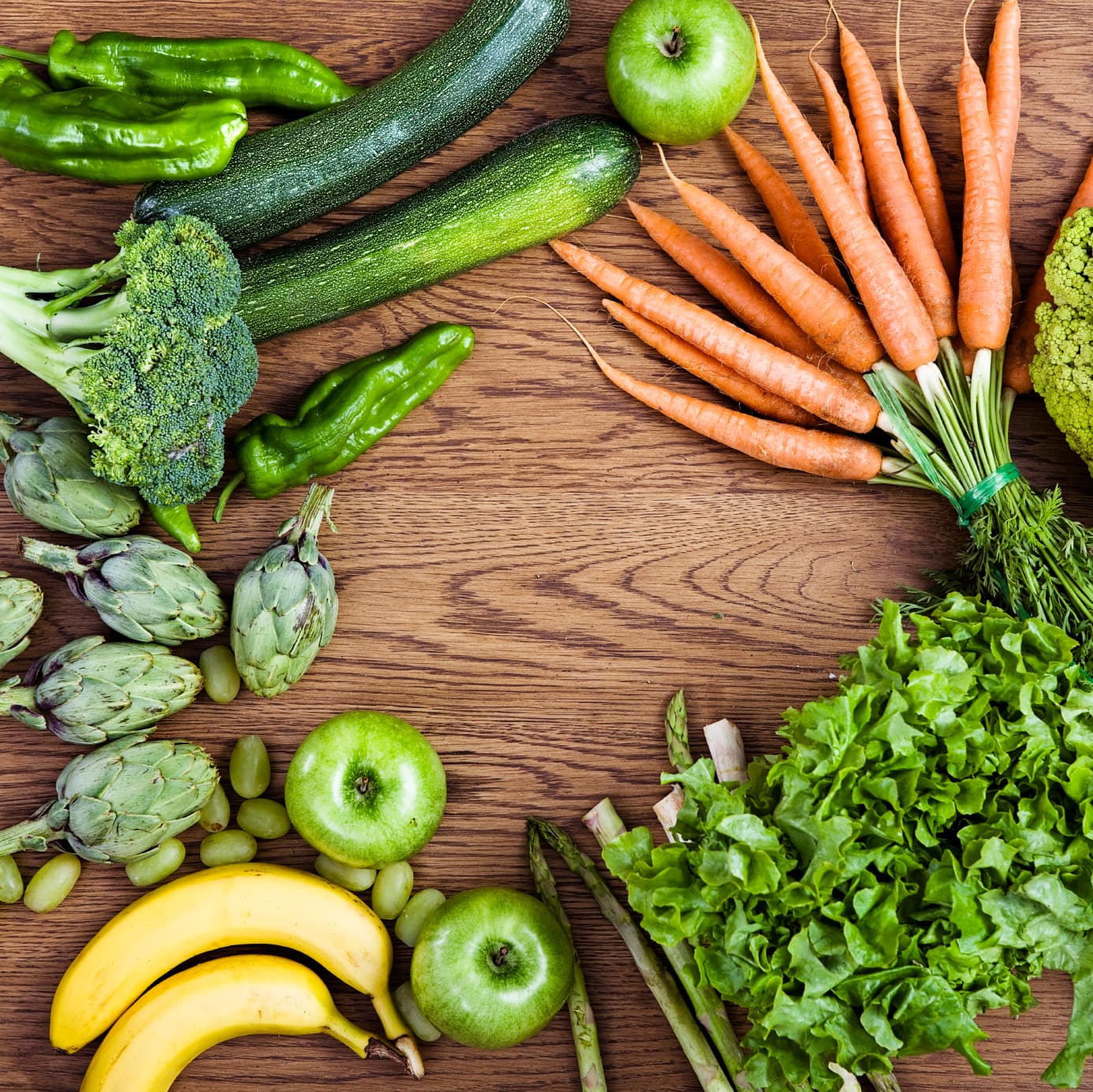 Frisches Obst und Gemüse