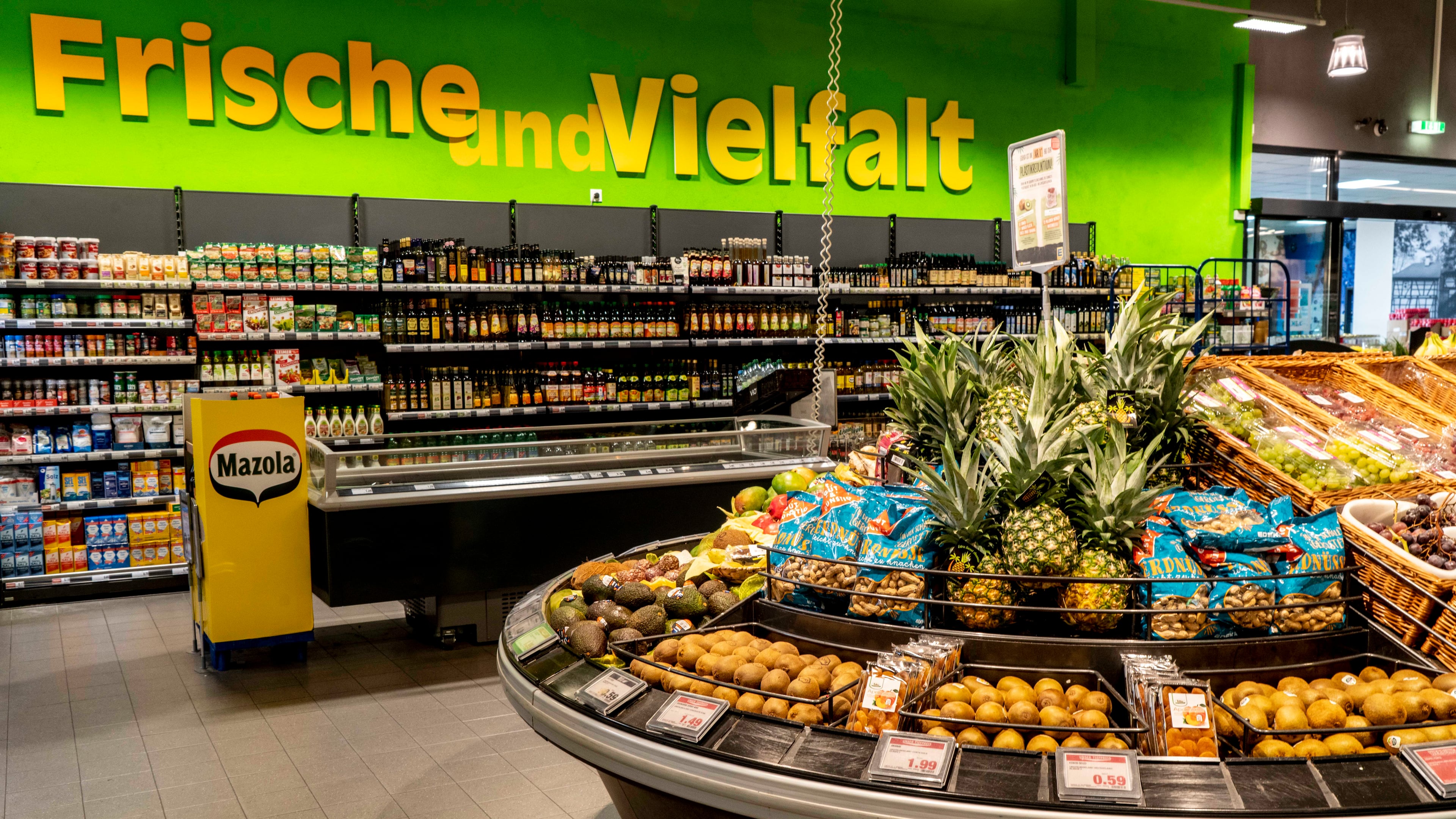 Obst- und Gemüseabteilung
