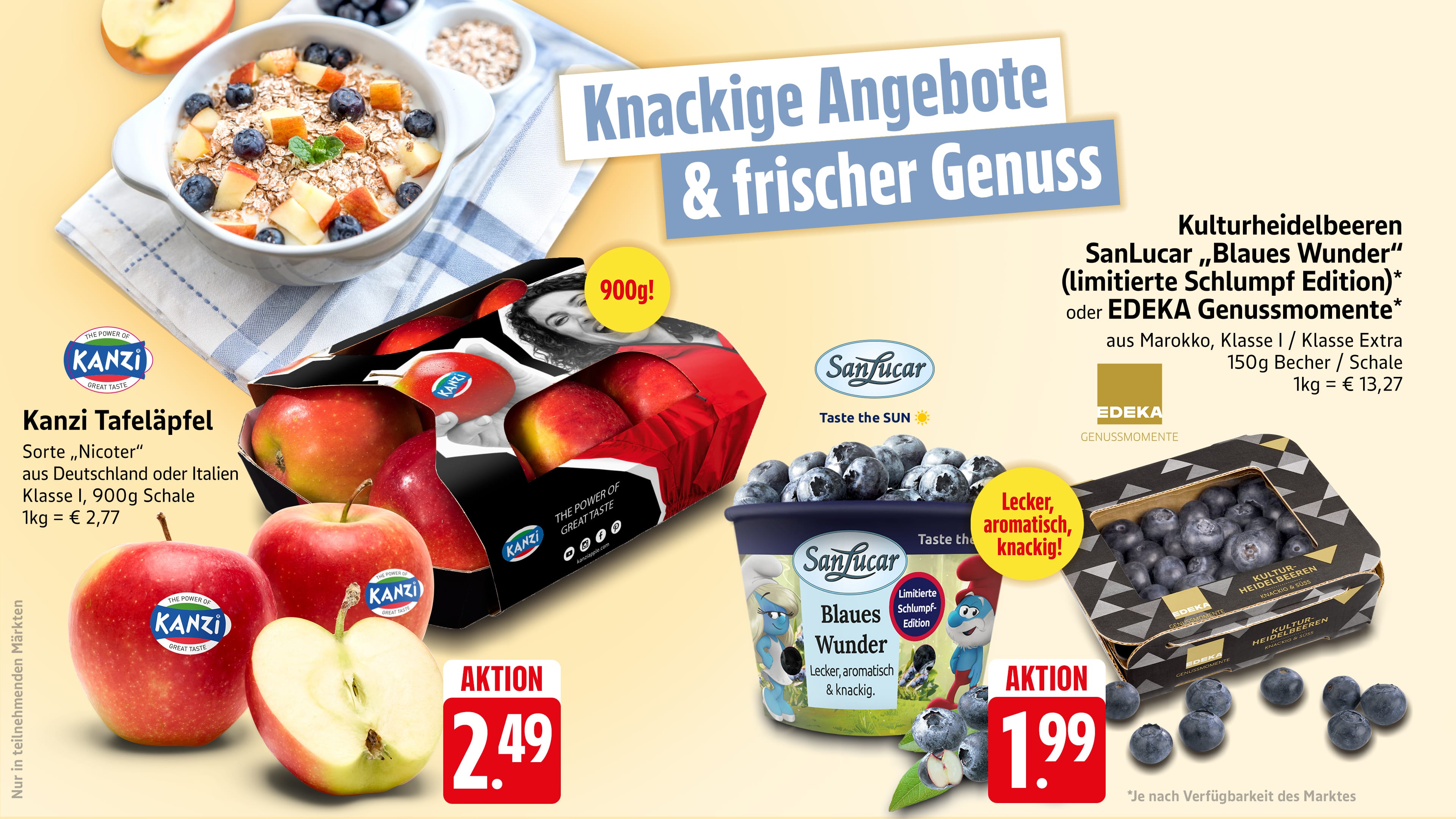 → Hier erscheint normalerweise der Teaser des Angebots-Prospektes, dieser steht aber diesmal nicht zur Verfügung. Dafür ist der verlinkte Angebots-Prospekt wieder vorhanden. Wir bitten um Verständnis. Ihr EDEKA Team