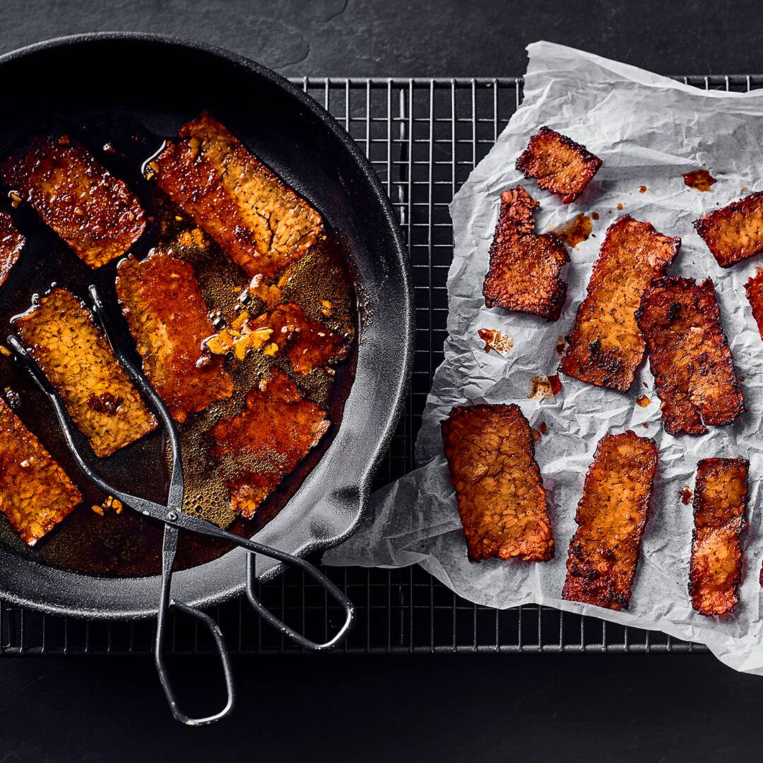 Veganer Bacon