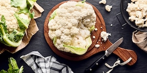 Blumenkohl durch Einfrieren hatlbar machen