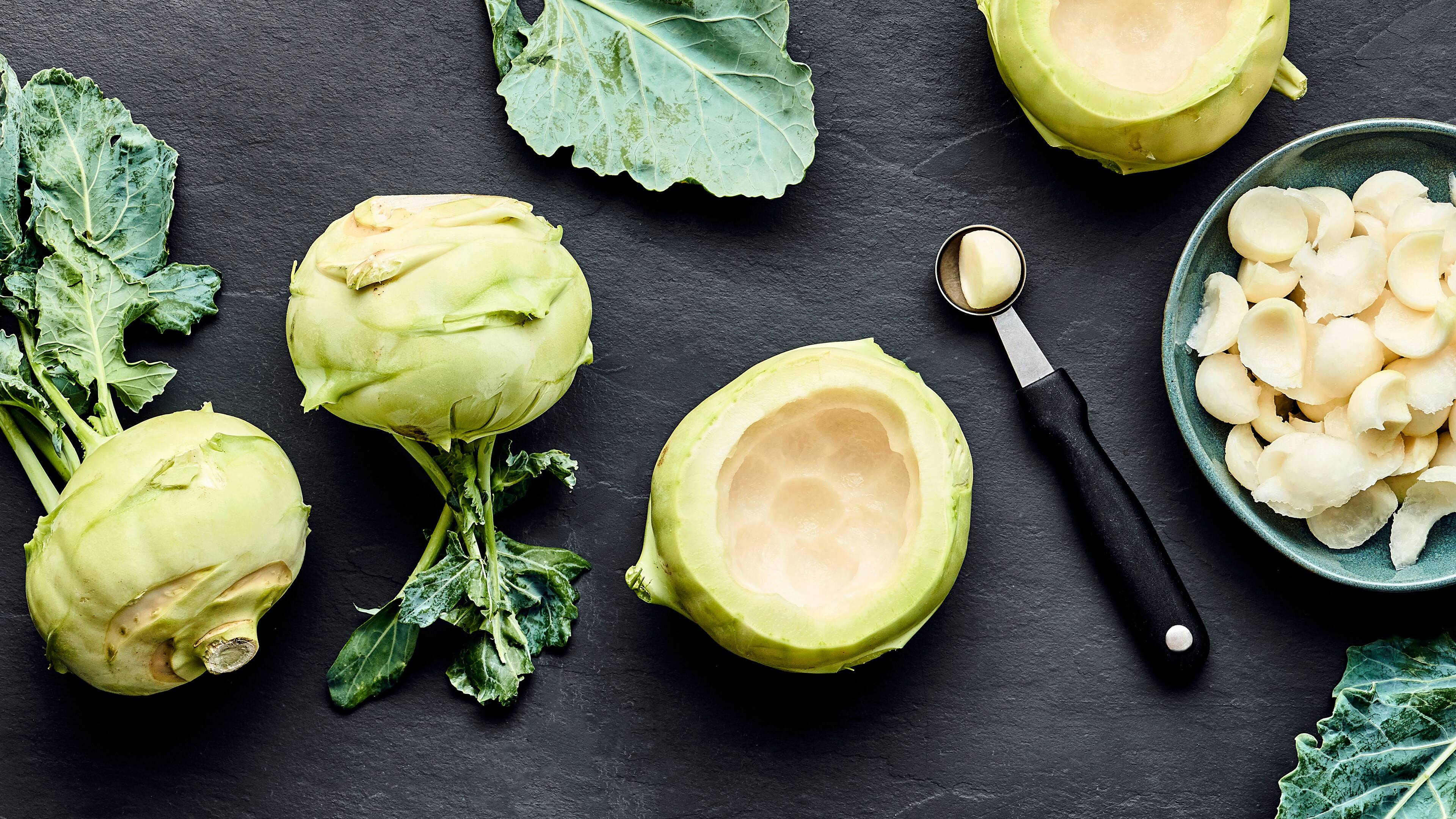 Kohlrabi aushöhlen