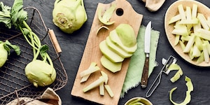 Kohlrabi schälen