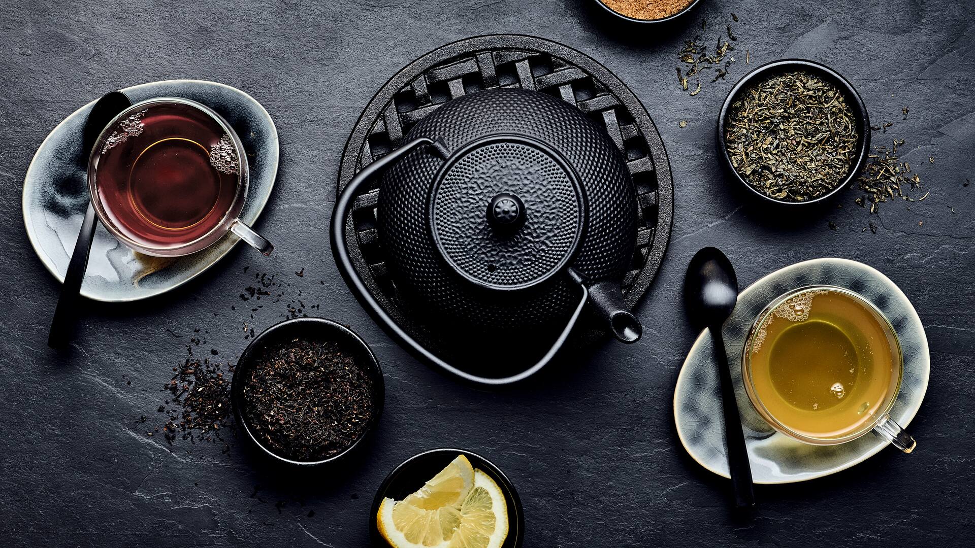 Schwarzer oder grüner Tee