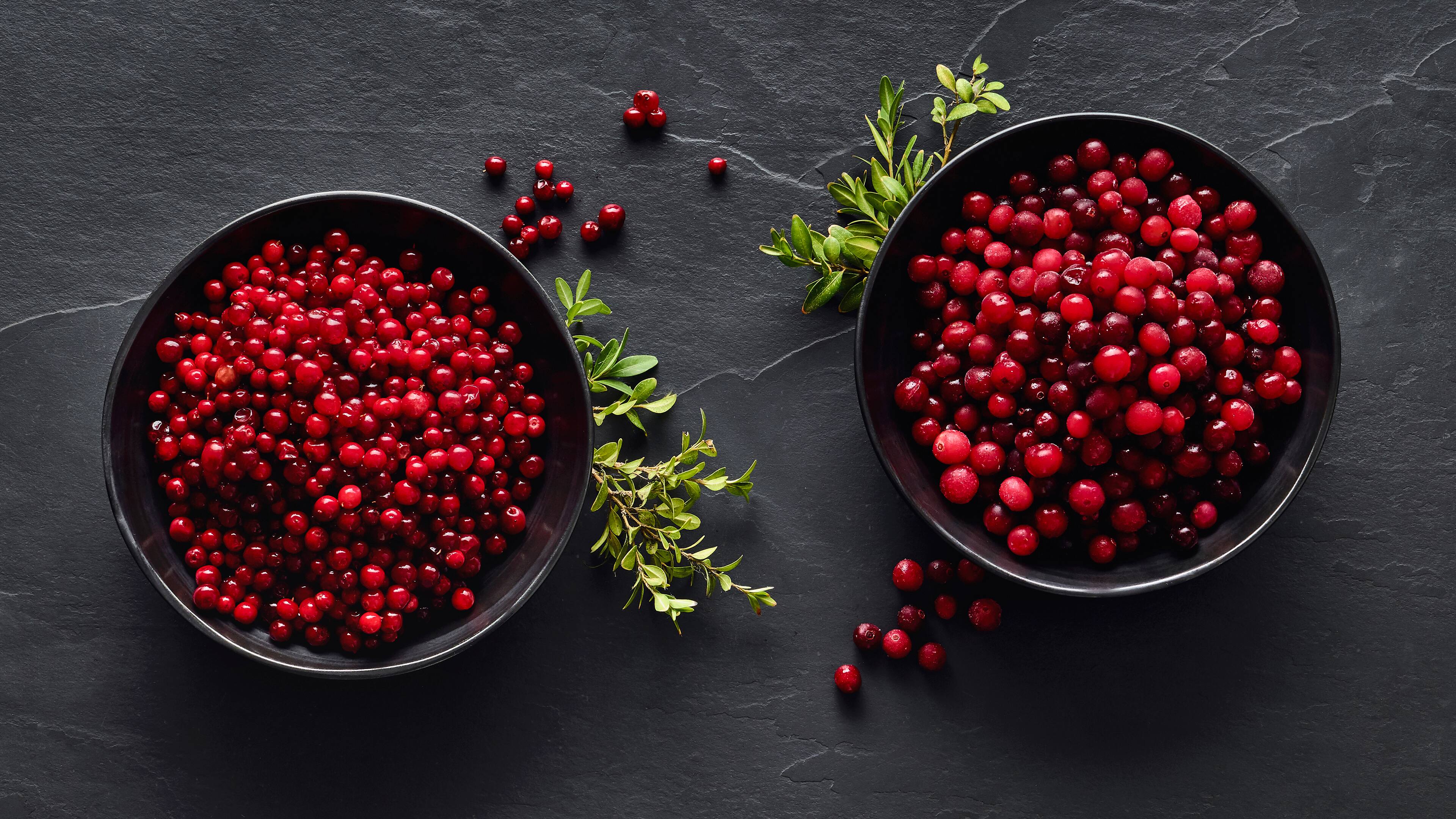 Unterscheid zwischen Preiselbeeren und Cranberries