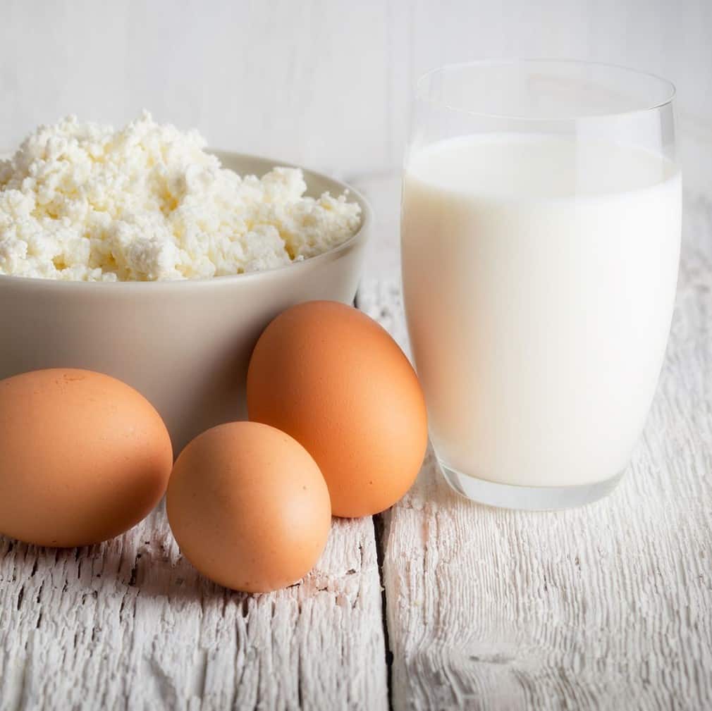 Schwefel in Milchprodukten Ei, Käse, Milch