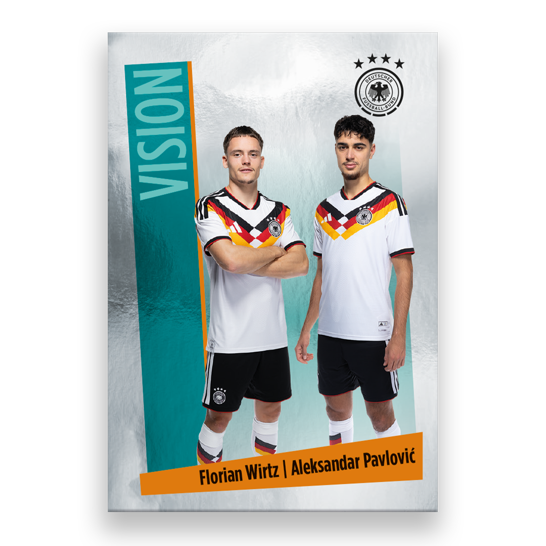 WM-Sammelkarte Florian Wirtz & Aleksandar Pavlović