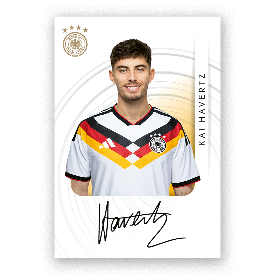 Signierte WM-Sammelkarte Kai Havertz