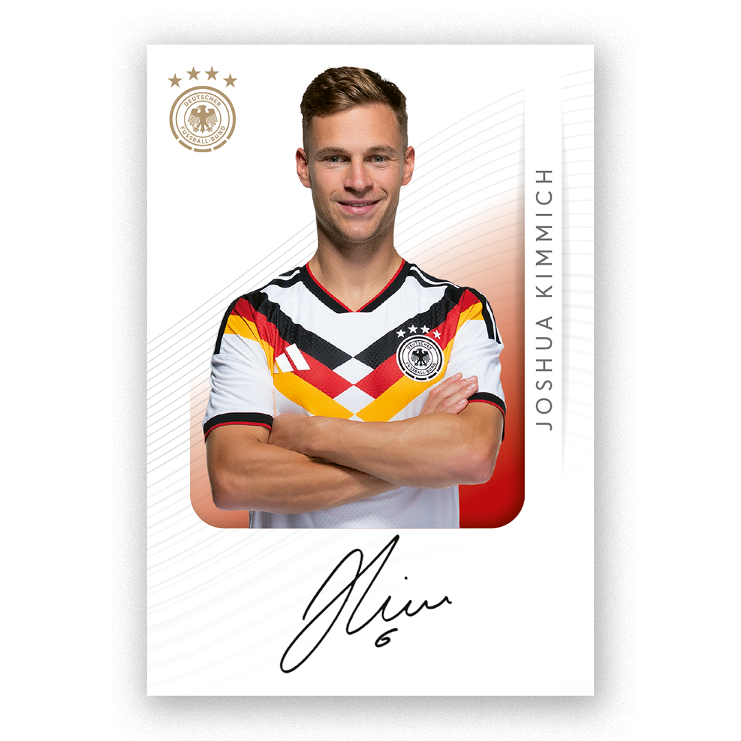 Signierte WM-Sammelkarte Joshua Kimmich