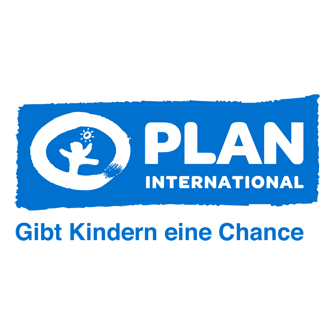 Logo PLAN International: "Gibt Kindern eine Chance"