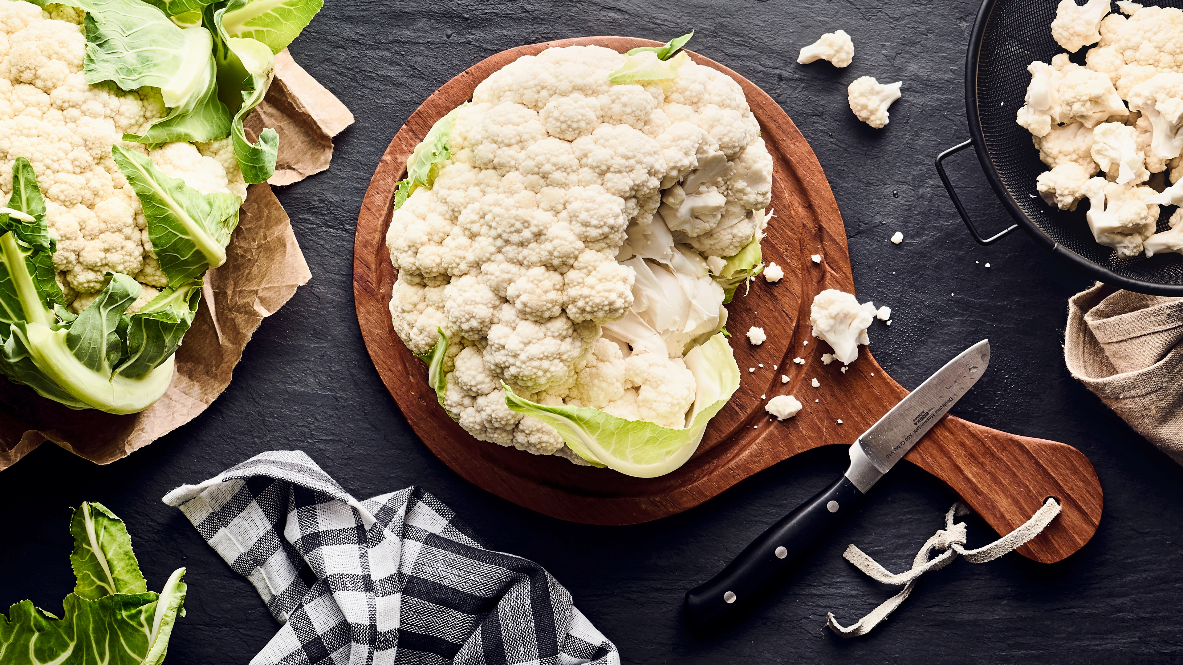 Blumenkohl durch Einfrieren hatlbar machen