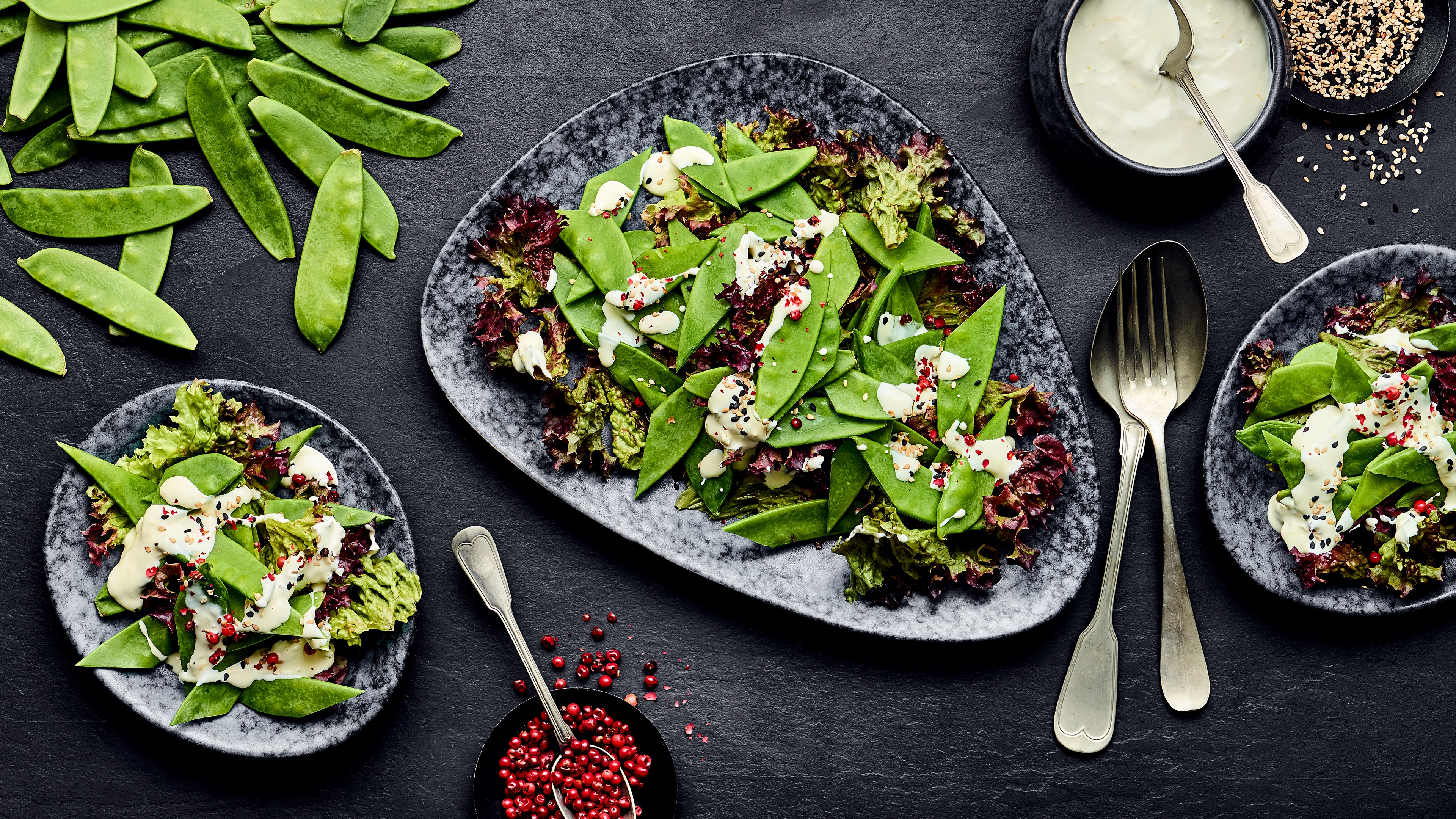Rohe Zuckerschoten essbar