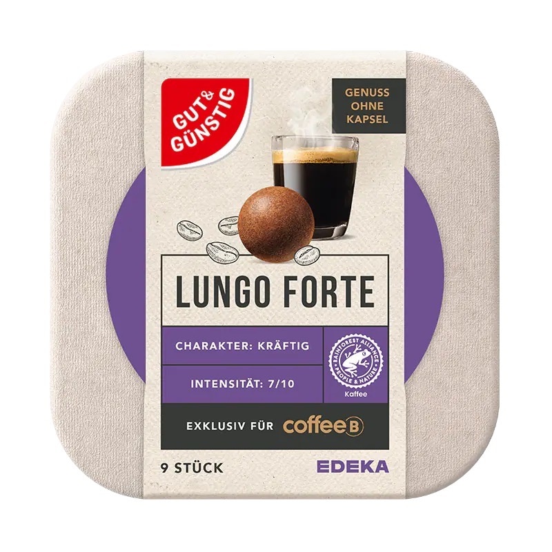 Lungo Forte, Charakter: kräftig, Intensität 7/10.