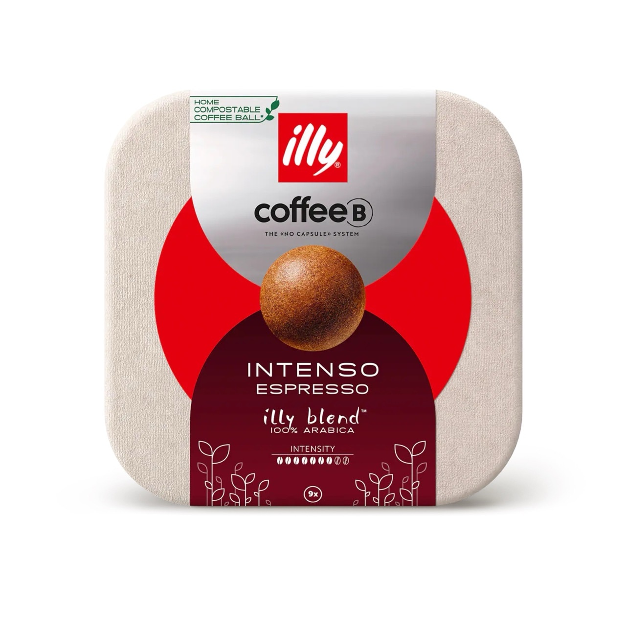 Intenso Espresso illy blend 100 Prozent Arabica, neun Stück.