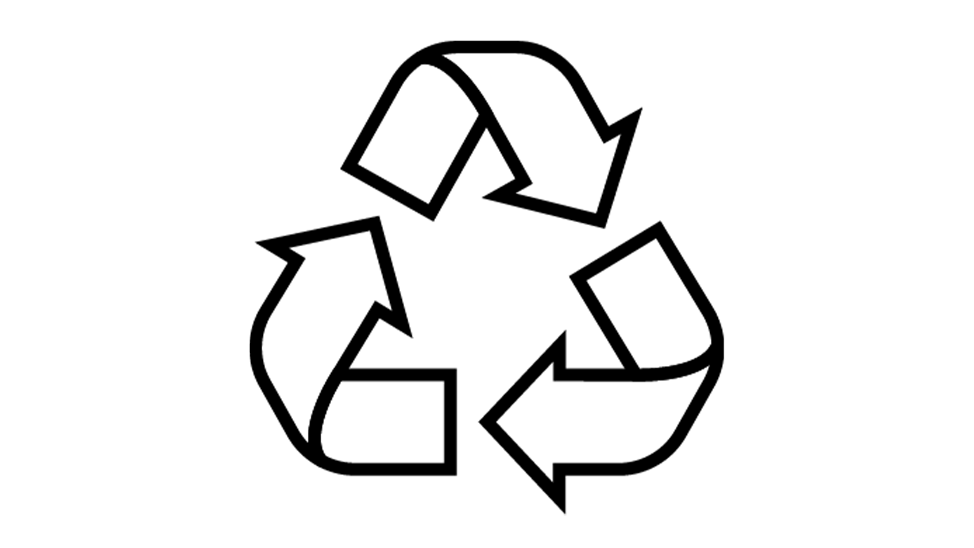 Das Symbol eines Recycling-Dreiecks