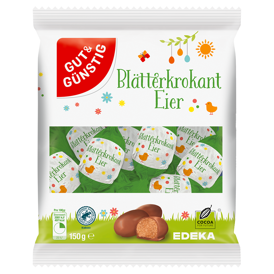 Gut&Günstig Blätterkrokant Eier