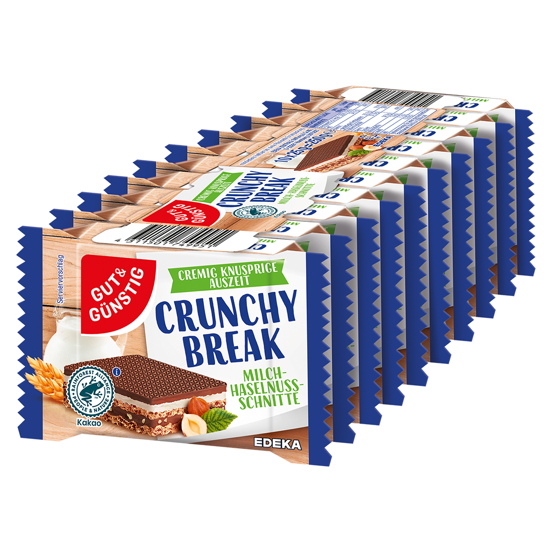 Gut&Günstig Milch-Haselnuss-Schnitte