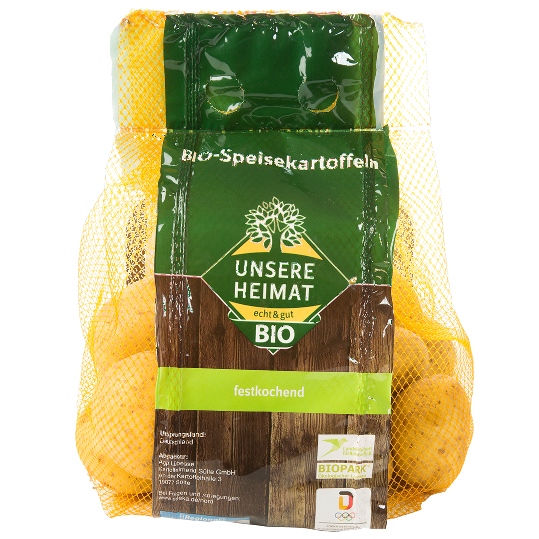 Eine Packung von den Heimatliebe Bio Kartoffeln