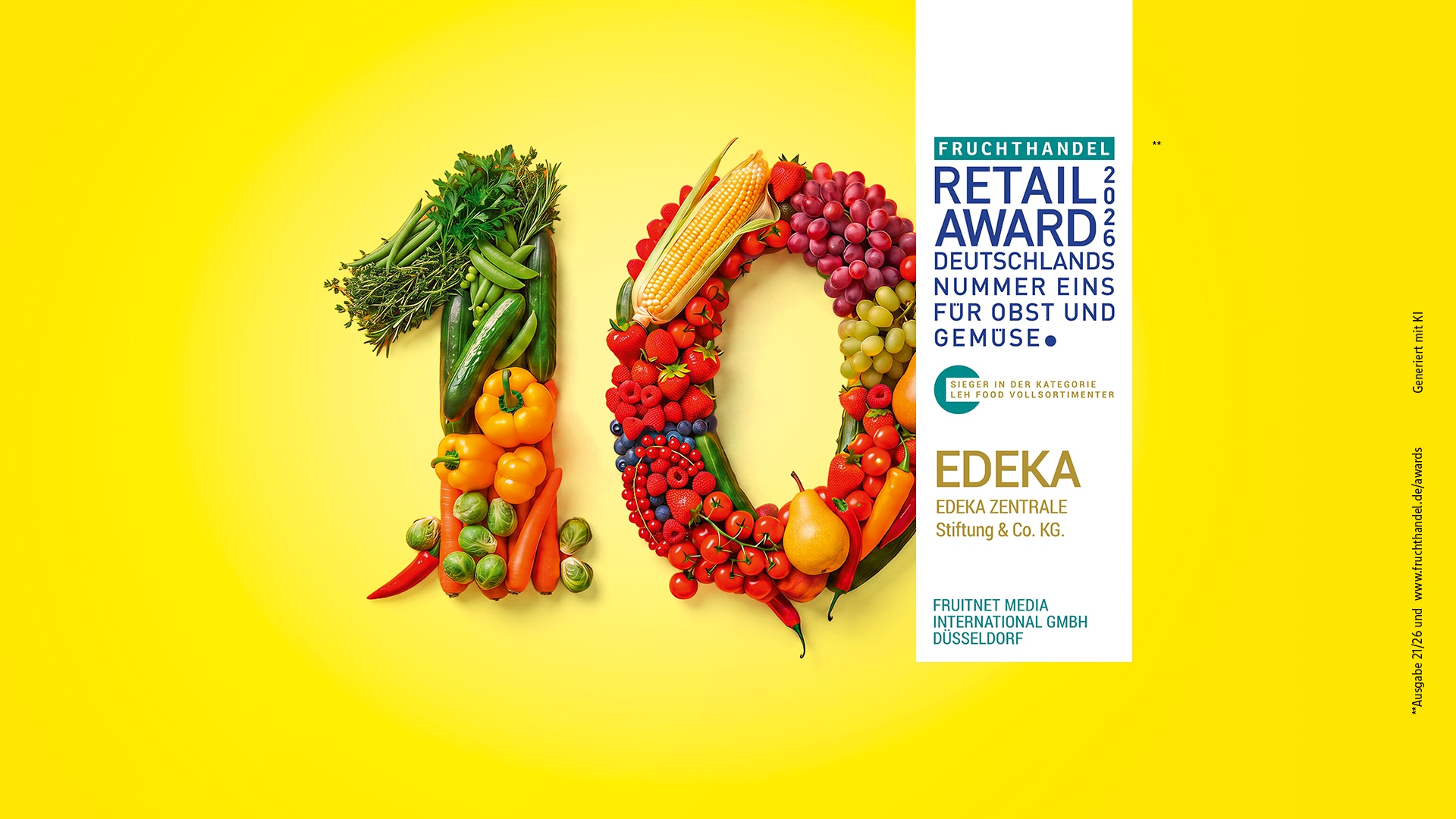 Auszeichnung für EDEKA im Obst- und Gemüsehandel.