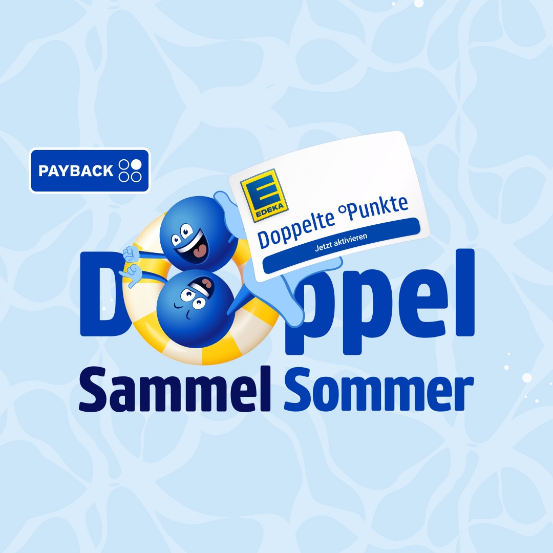 EDEKA PAYBACK Motiv mit doppelten Punkten im Sammel-Sommer.