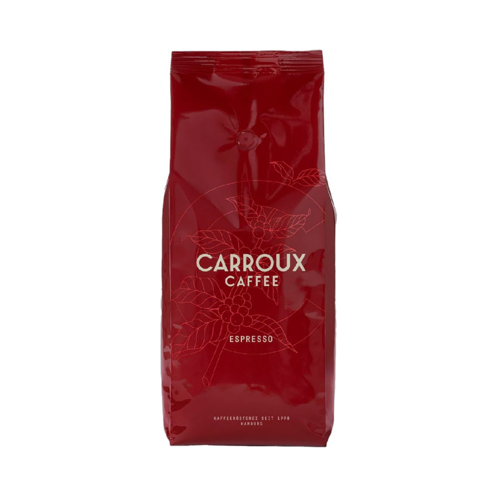 Rote Verpackung für Carroux Caffee Espresso.