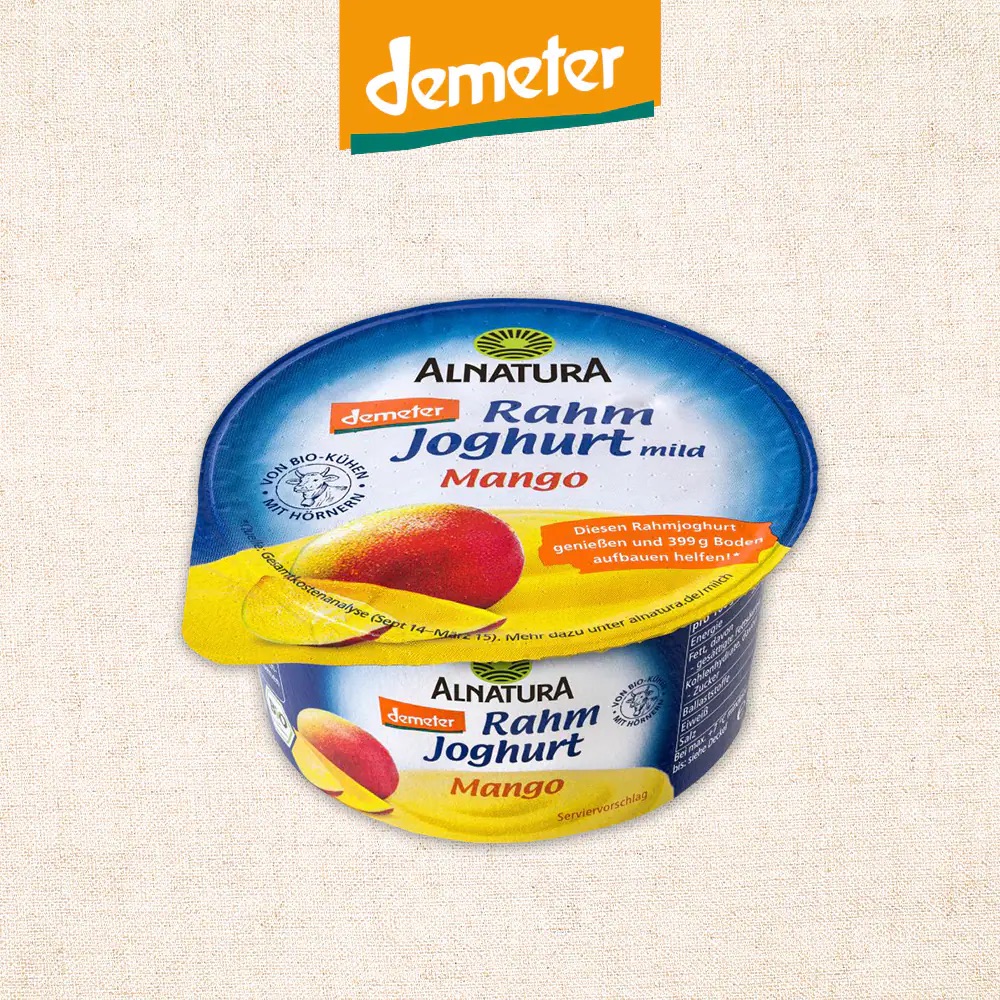 Alnatura Rahmjoghurt mild Mango von demeter.