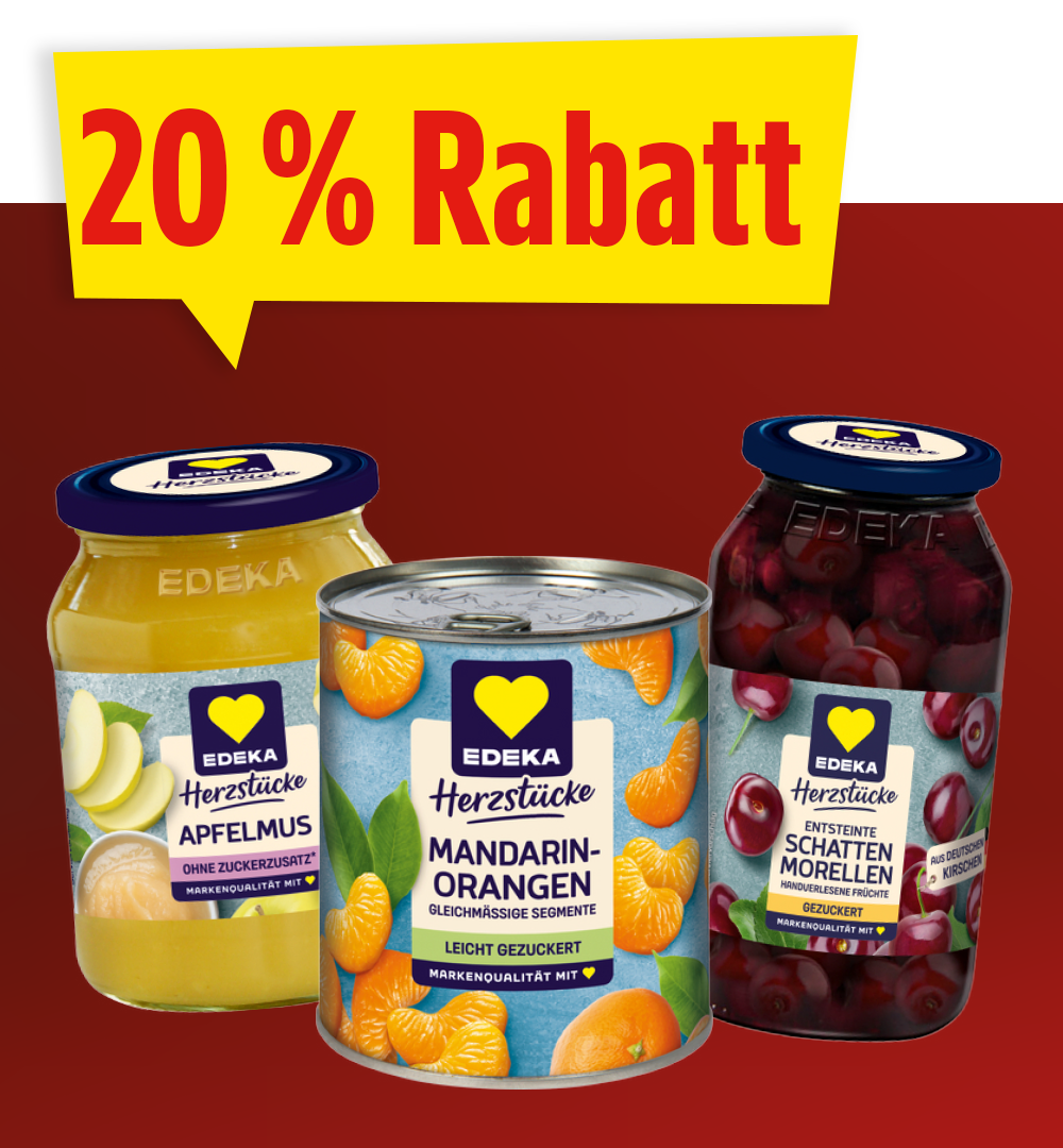 Sortimentsrabatt 20 % Herzstücke Konserven