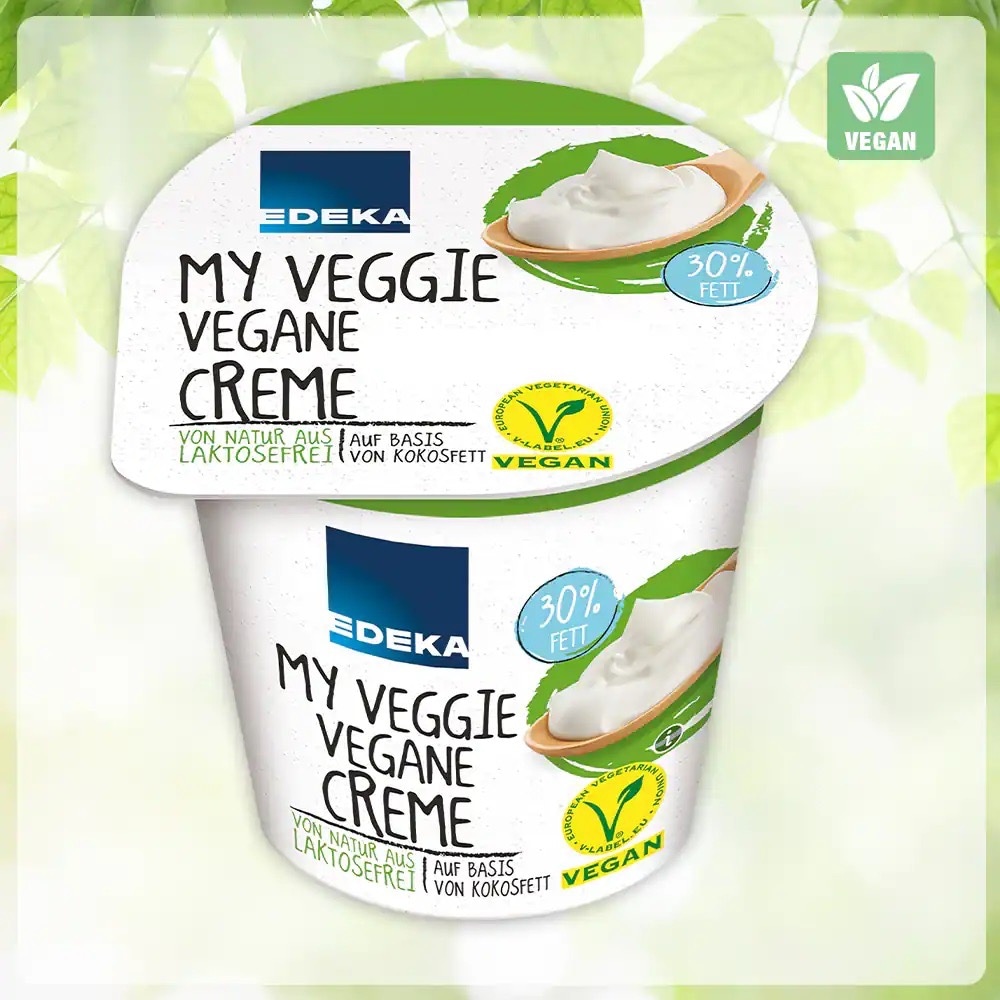 Packung my Veggie vegane Creme.