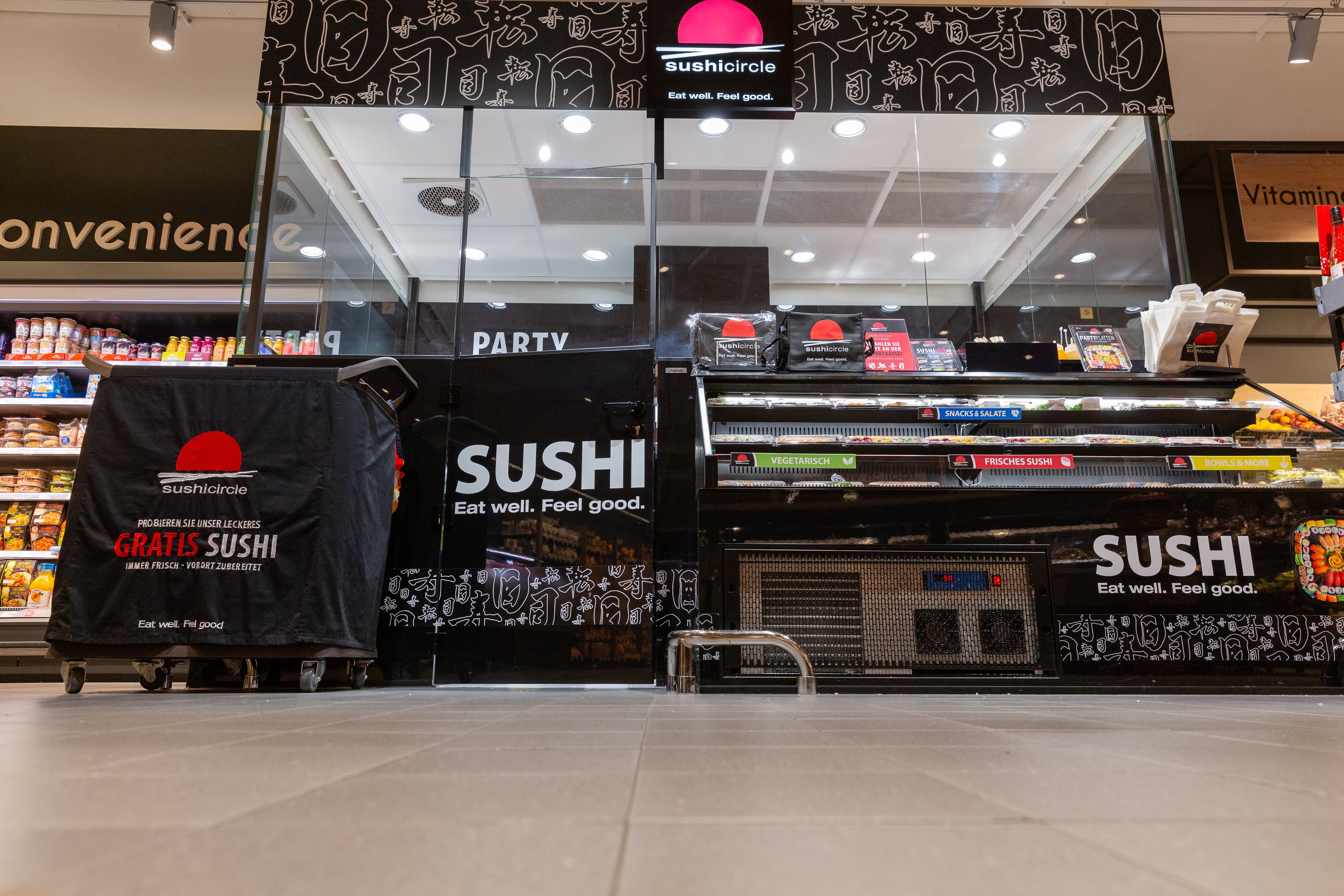 Die Sushibar im Edeka-Center.