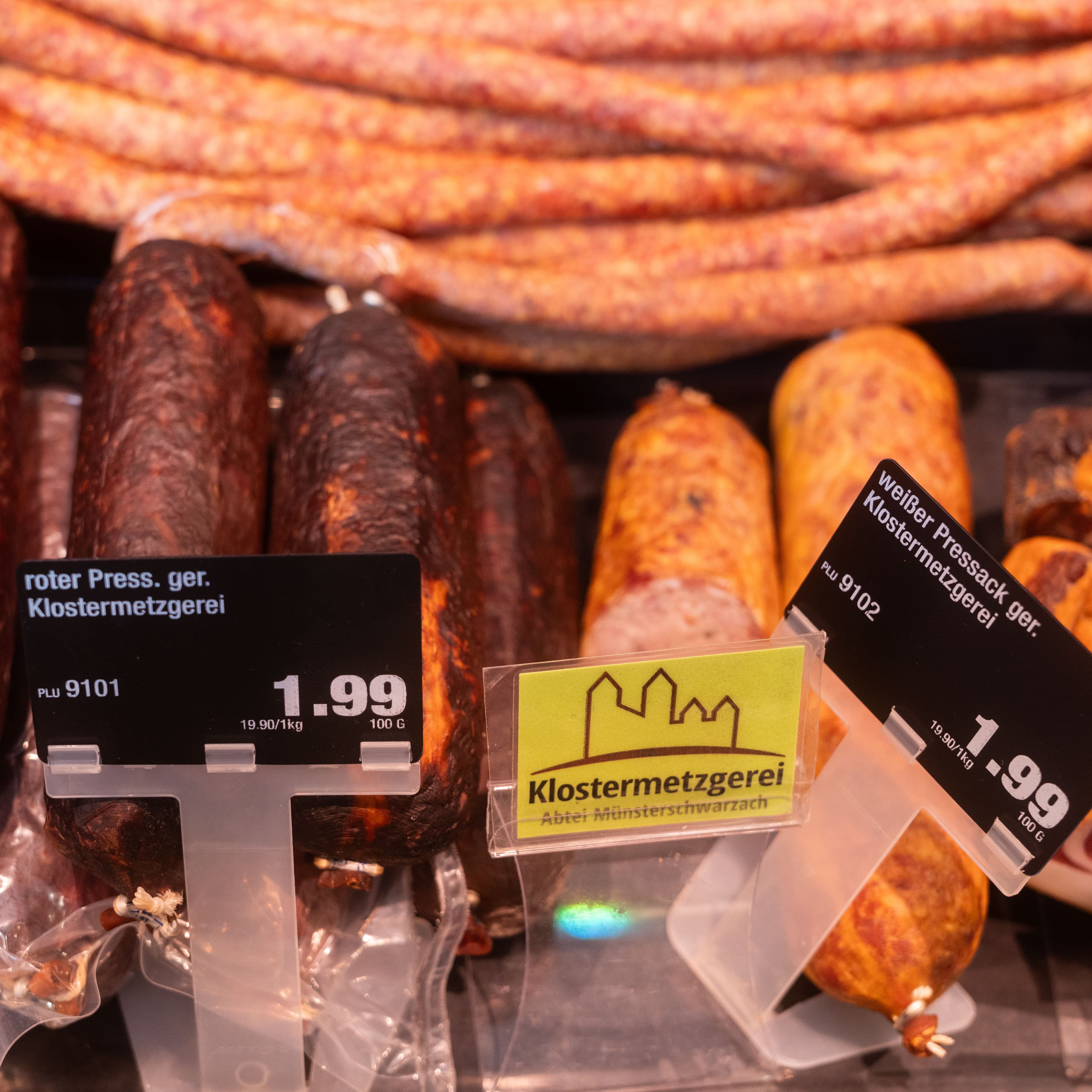 Würste der Klostermetzgerei