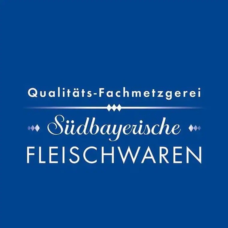 Textgrafik: Qualitäts-Fachmetzgerei Südbayerische Fleischwaren.