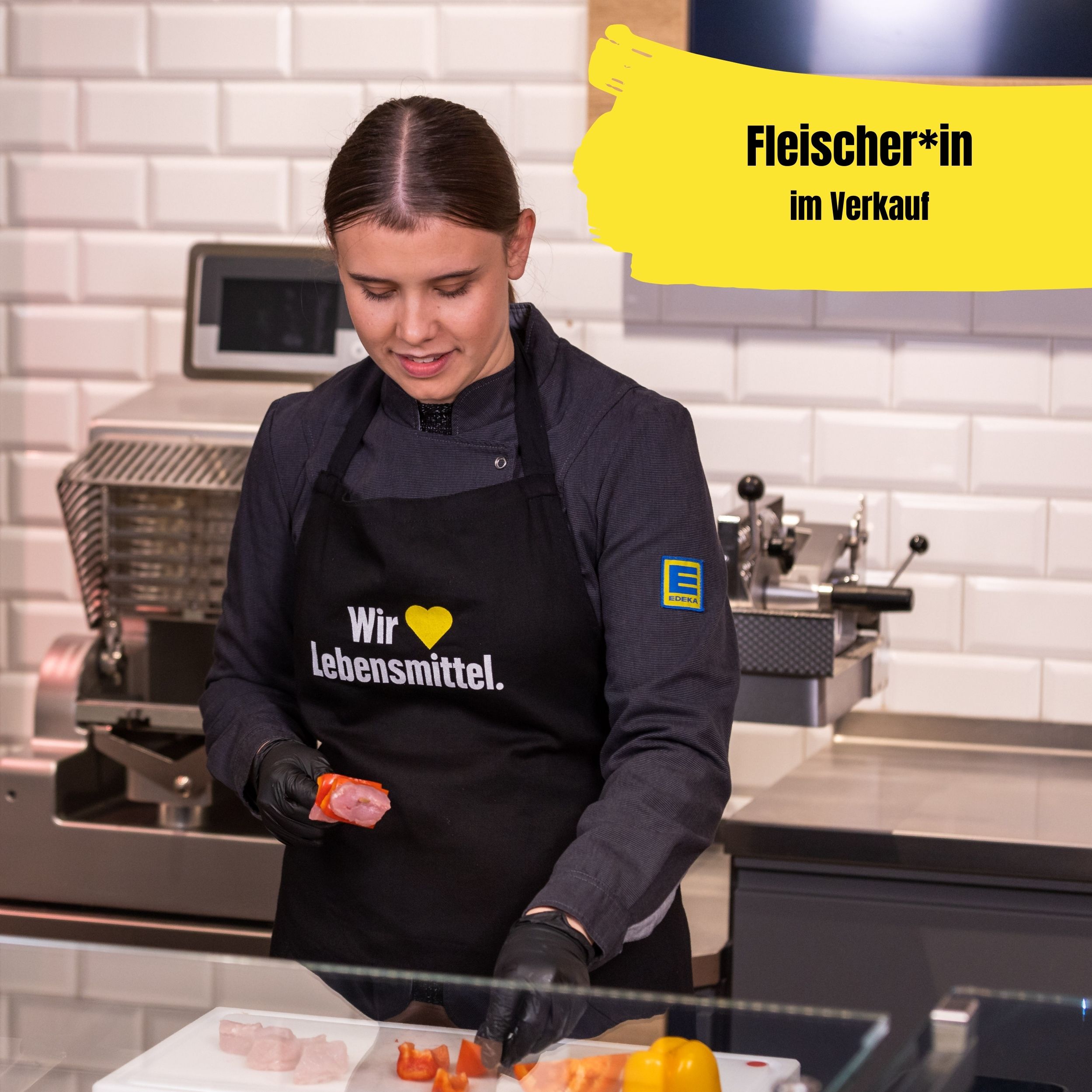EDEKA bietet die Möglichkeit als Fleischer*in im Verkauf zu arbeiten.