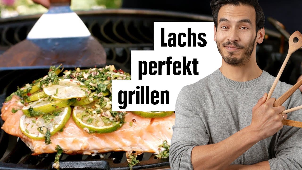 YouTube Platzhalterbild für ein Video mit dem Titel 'Lachs grillen'.