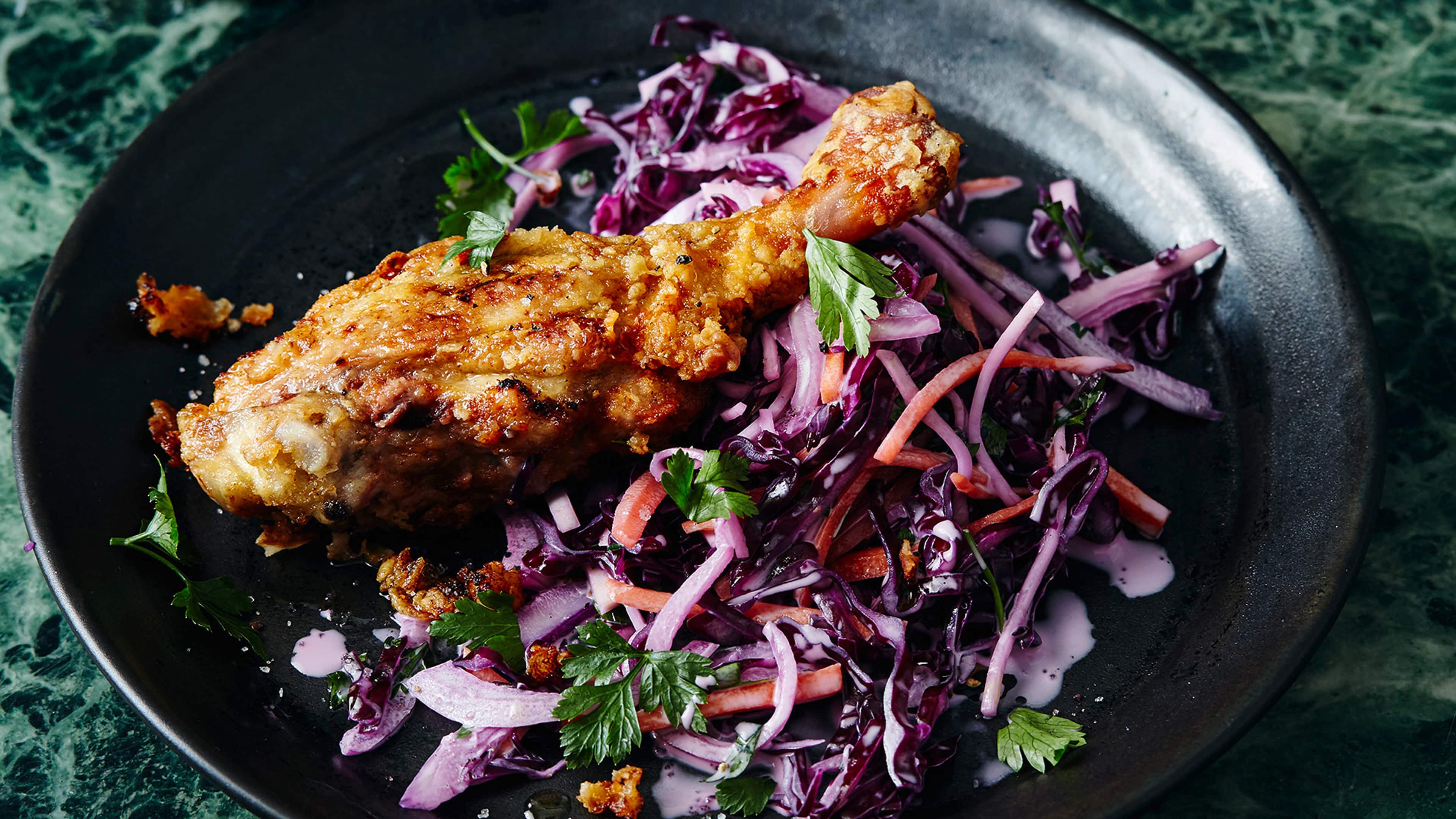 Cremiger Rotkohl-Slaw Cremiger Rotkohl-Slaw