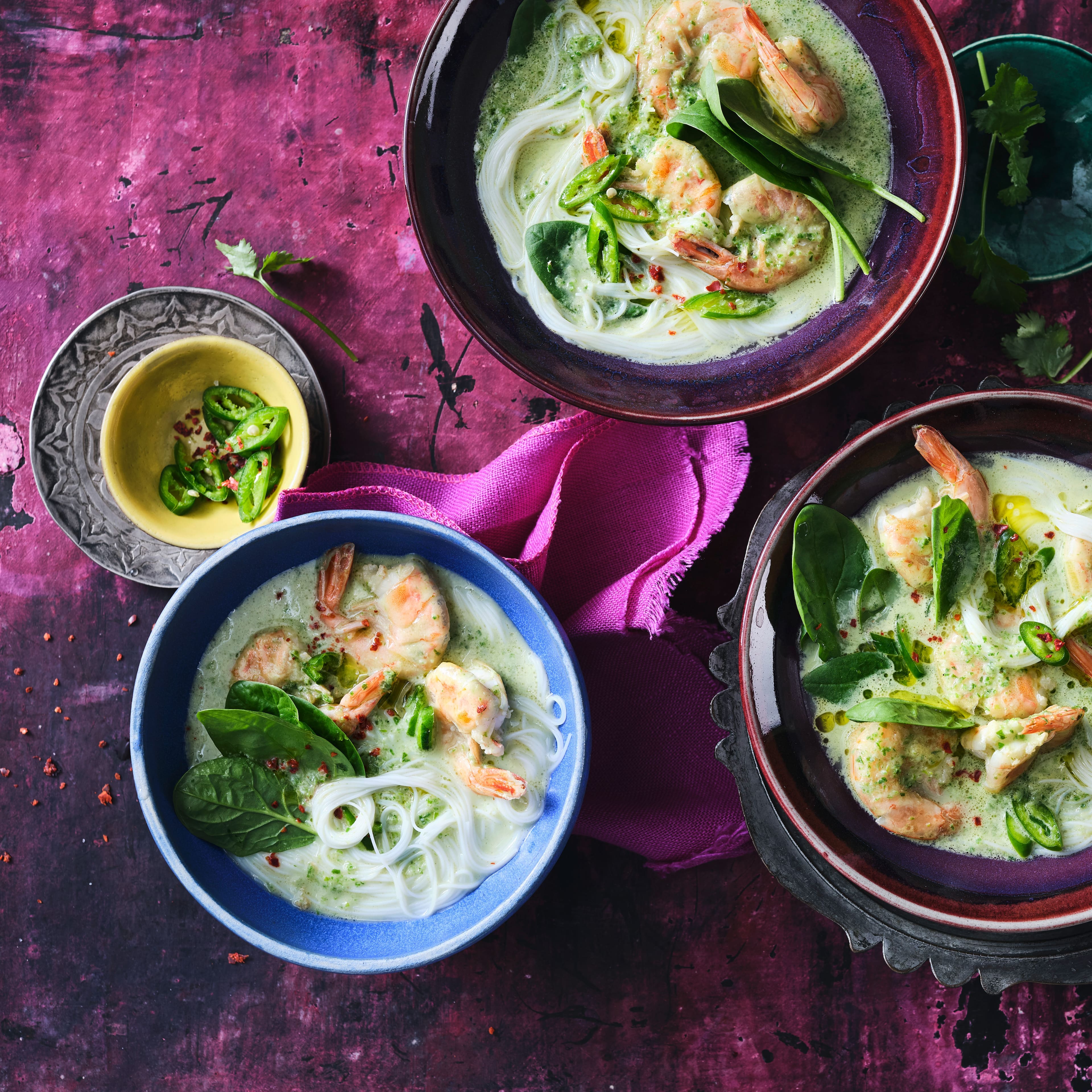 Nicht nur Fans der indisch-asiatischen Küche kommen mit unserem Rezept für Grünes Curry mit Garnelen auf den Geschmack, das Rezept eignet sich auch hervorragend, wenn es mal wieder schnell gehen muss.