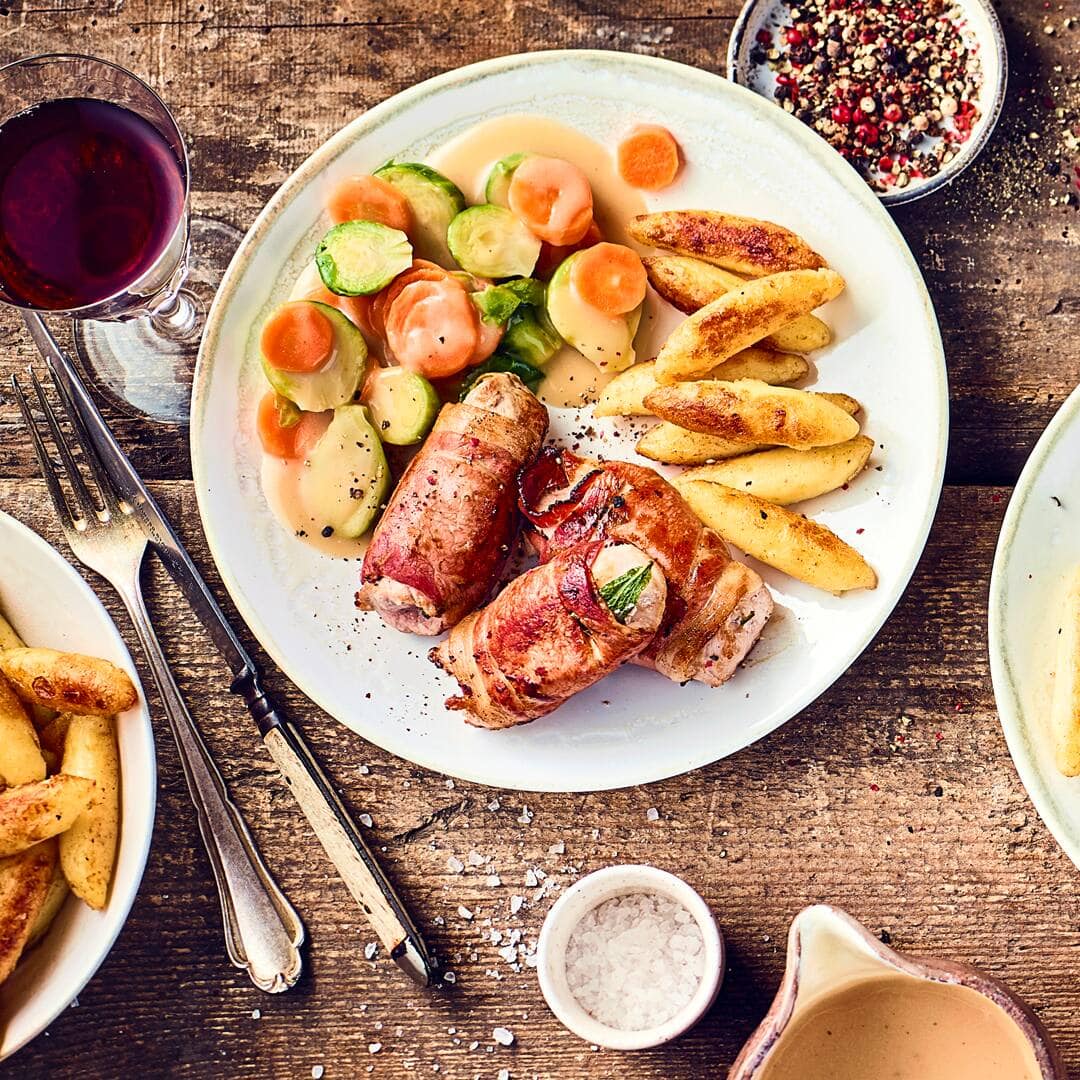 Entdecken Sie unser Rezept für Schweinefilet Saltimbocca
