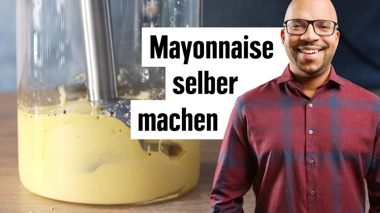 YouTube Platzhalterbild für ein Video mit dem Titel 'Mayonnaise selber machen'.