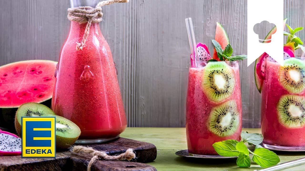Wassermelonen-Smoothie YouTube Platzhalterbild für ein Video mit dem Titel 'Wassermelonen-Smoothie'.