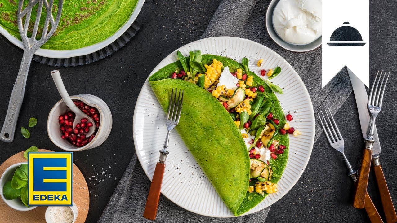 Spinat Crêpe YouTube Platzhalterbild für ein Video mit dem Titel 'Spinat Crêpe'.