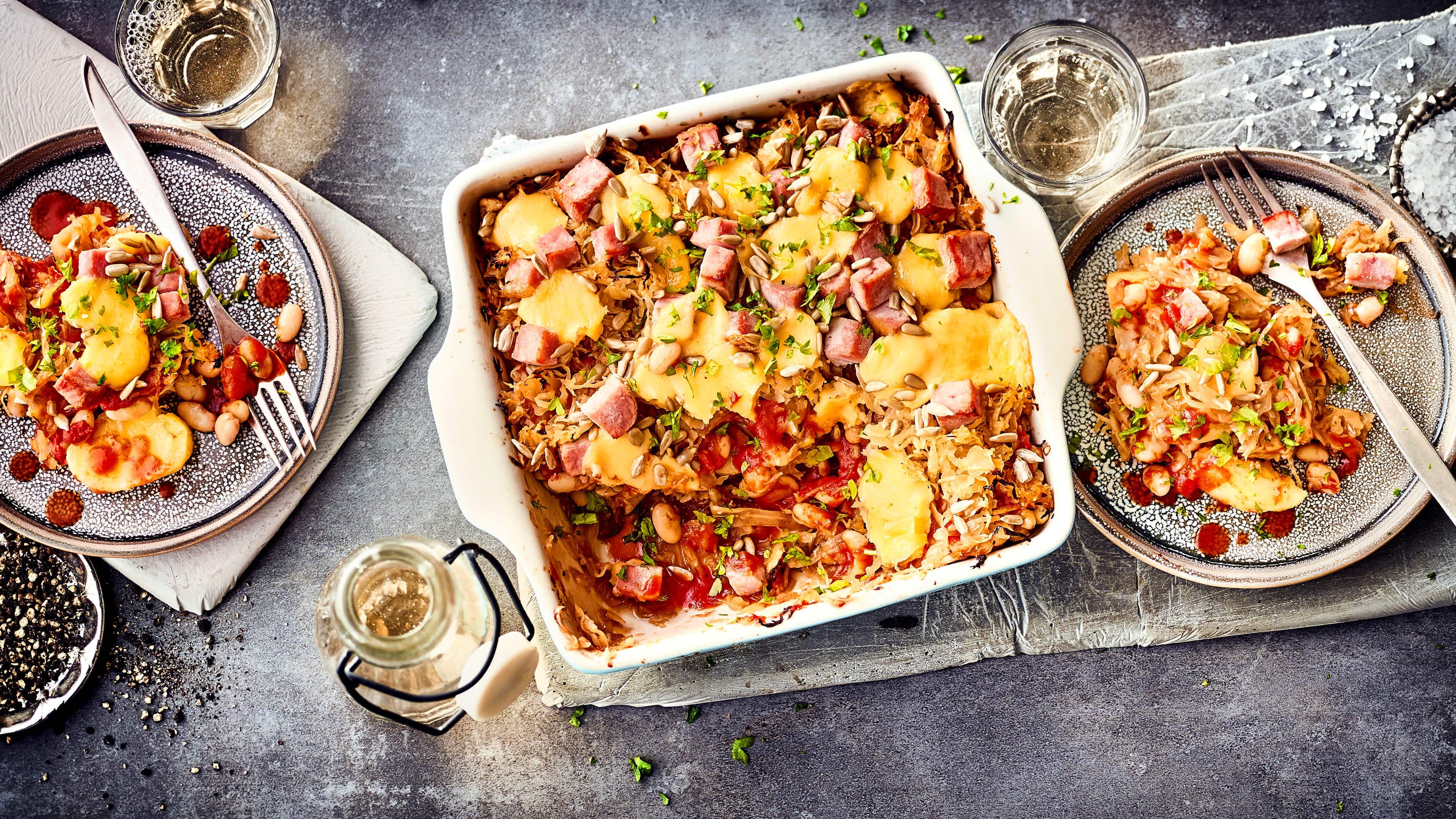 Sauerkraut-Kassler-Auflauf Sauerkraut-Kassler-Auflauf