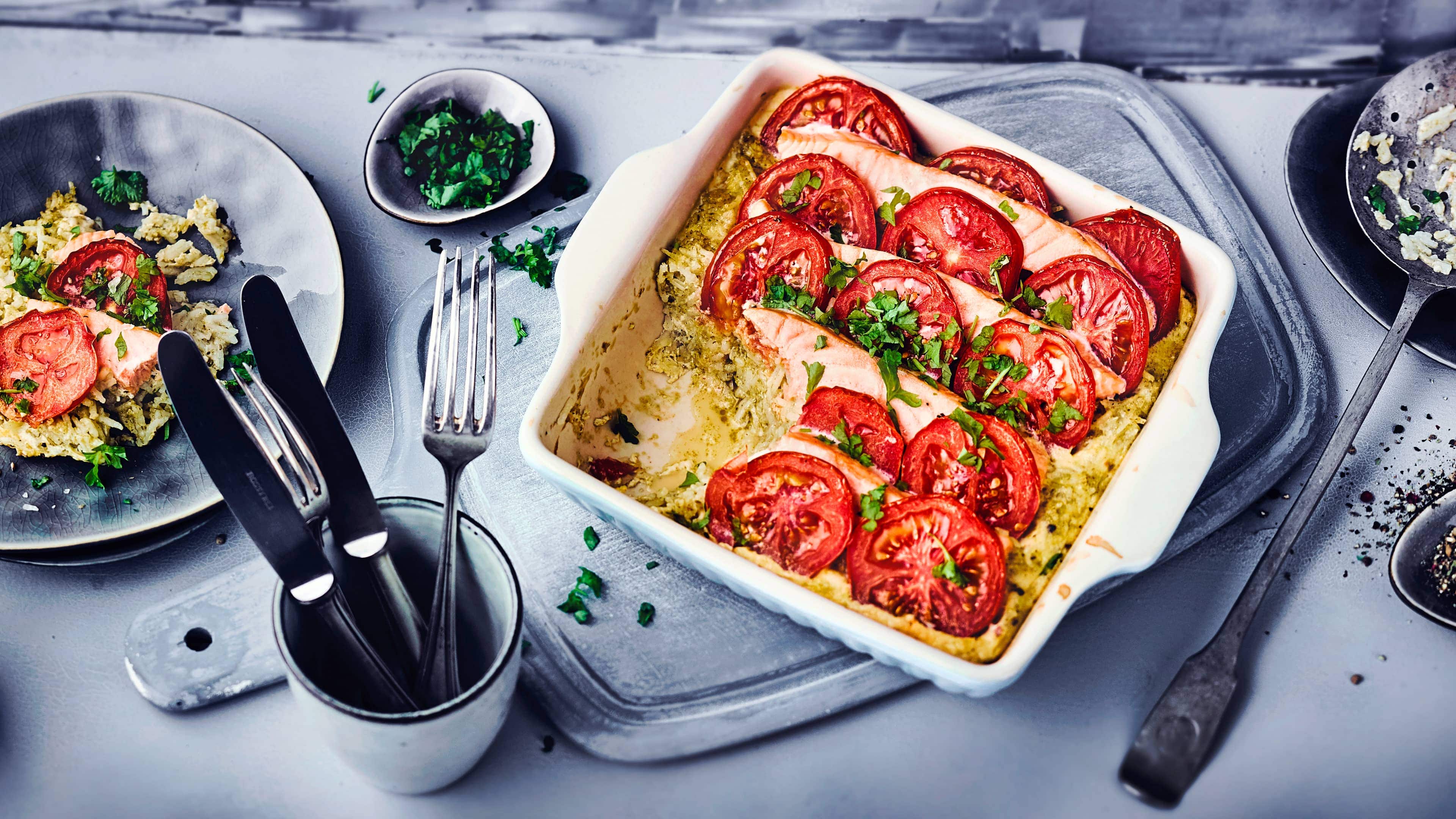 Reis-Lachs-Auflauf Reis-Lachs-Auflauf