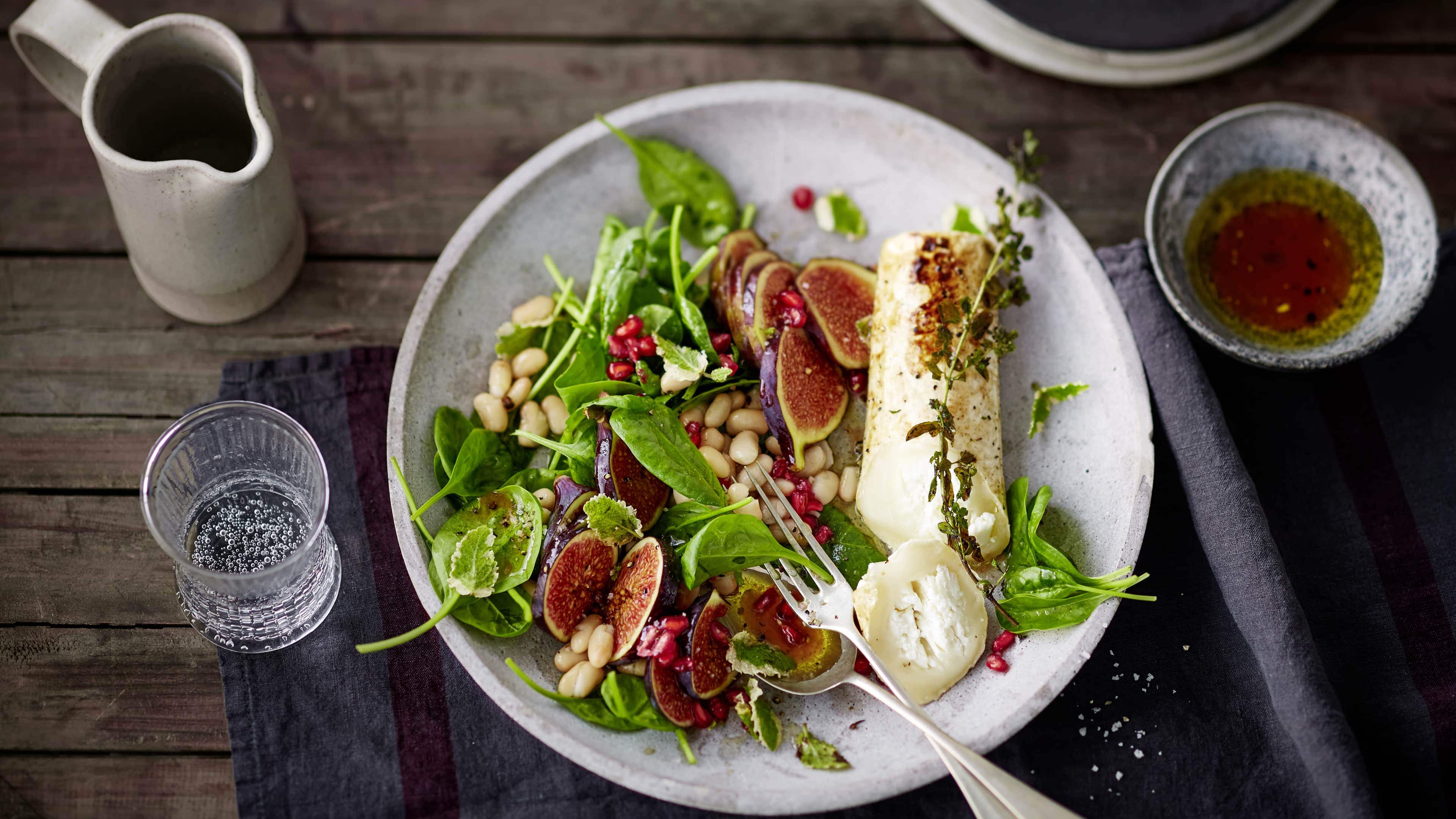 Spinat-Salat mit Ziegenkäse Spinat-Salat mit Ziegenkäse