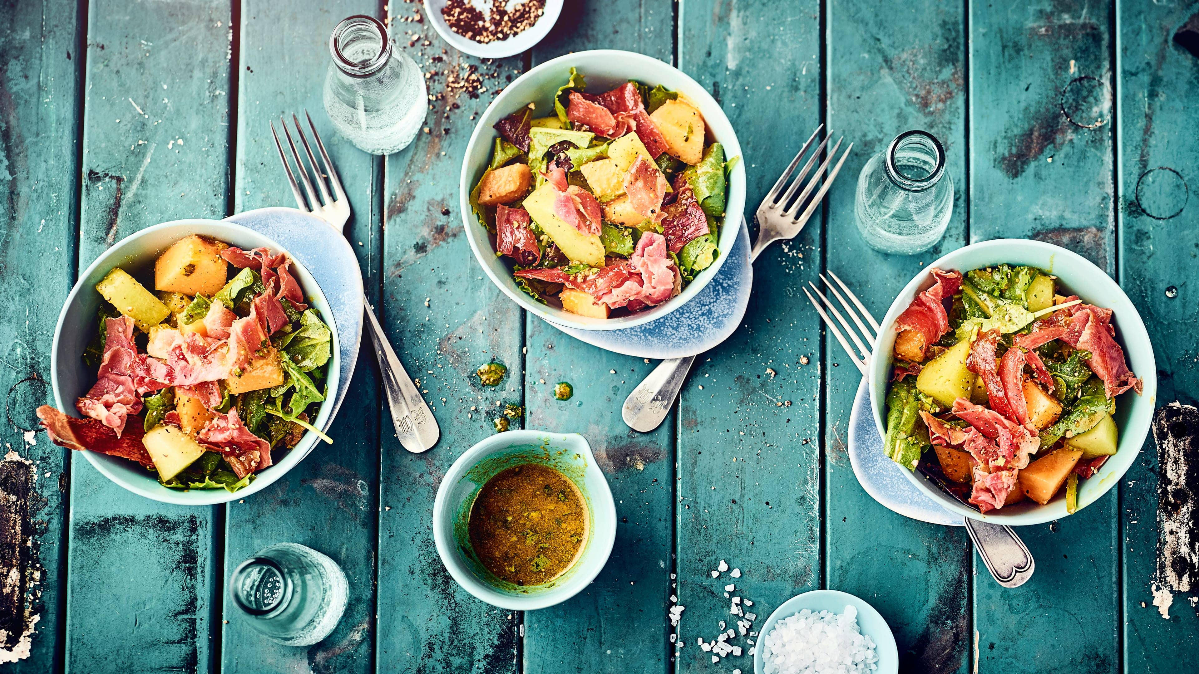 Salat mit Melone Salat mit Melone