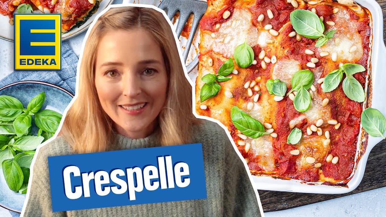 Crespelle Rezept | Italienisches Pfannkuchen Rezept mit Spinat YouTube Platzhalterbild für ein Video mit dem Titel 'Crespelle Rezept | Italienisches Pfannkuchen Rezept mit Spinat'.