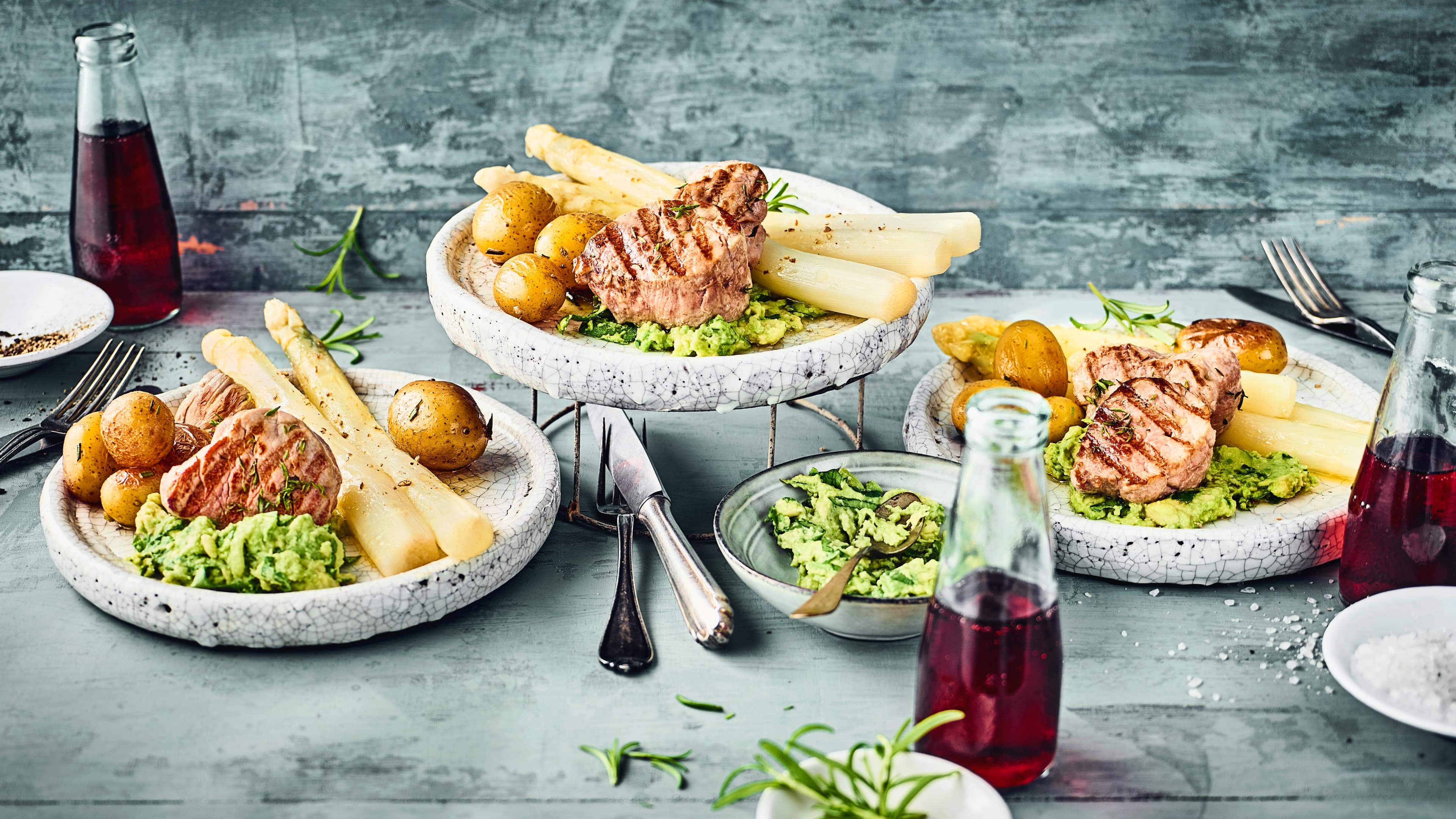 Gegrillte Schweinemedaillons Gegrillte Schweinemedaillons