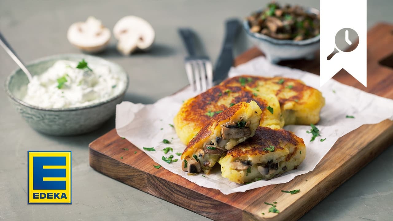Kartoffeltaschen mit Pilzen YouTube Platzhalterbild für ein Video mit dem Titel 'Kartoffeltaschen mit Pilzen'.