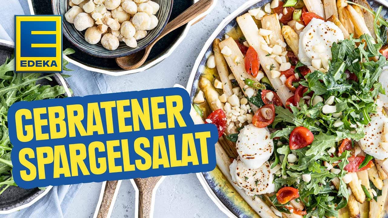 YouTube Platzhalterbild für ein Video mit dem Titel 'Gebratenes Spargelsalat Rezept | Foodporn'.