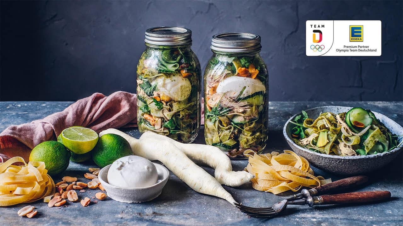 Pasta im Glas YouTube Platzhalterbild für ein Video mit dem Titel 'Pasta im Glas'.