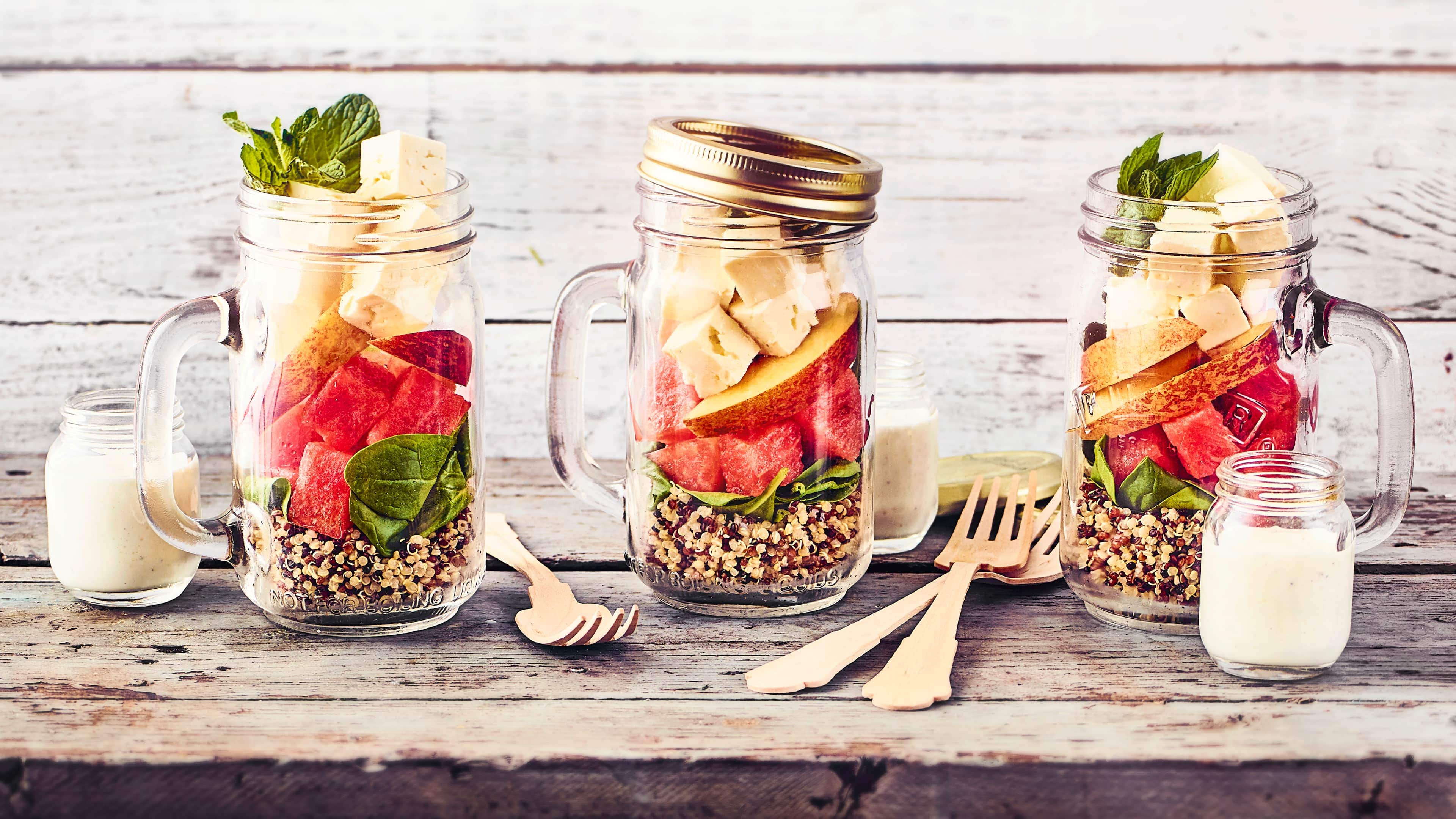 Quinoa-Wassermelonen-Salat Wassermelonen-Quinoa Rezept